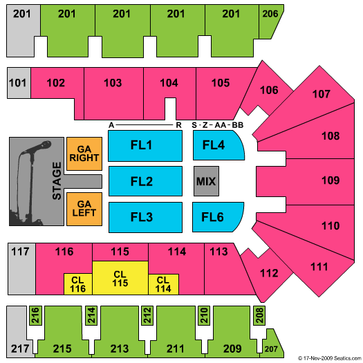 American Bank Center Daughtry Seating Chart